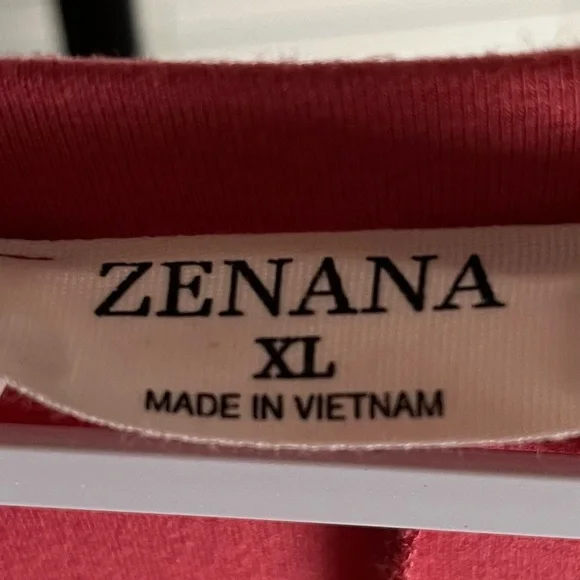 Zenana Oversized V-Neck Poncho Tunic T Shirt Rose Pink Size XL - Picture 3 of 6